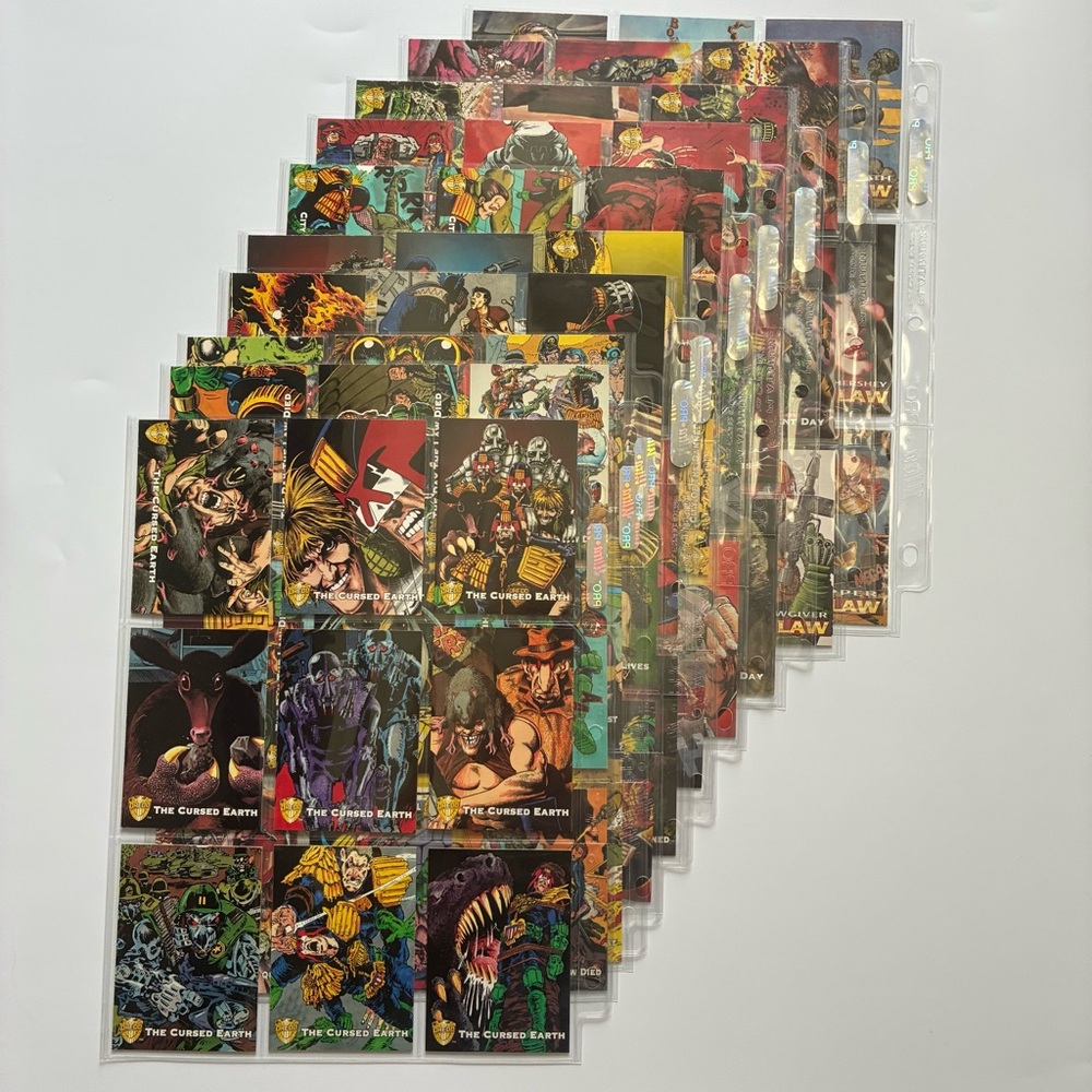 Judge Dredd 1995 Collectible Trading Cards Complete‎ Base Set #1–90 Edge Vintage